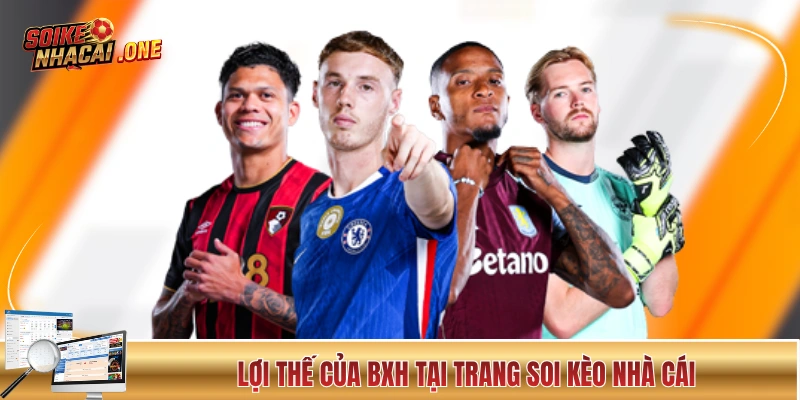 Lợi thế của BXH tại trang Soi Kèo Nhà Cái