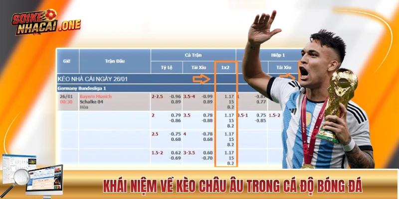 Khái niệm về kèo châu Âu trong cá độ bóng đá