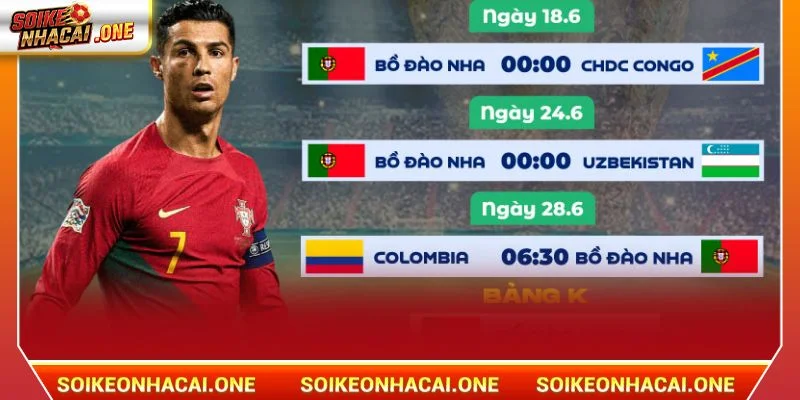 Bảng K của Bồ Đào Nha có nhiều tranh đấu khốc liệt.